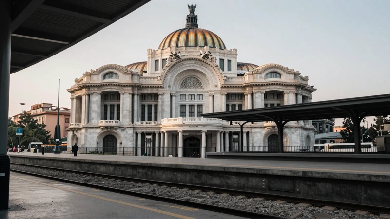 Fachada del Palacio bajo luz cinematográfica