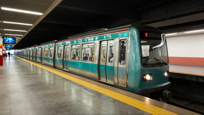 Metro vibrante, luz y arquitectura