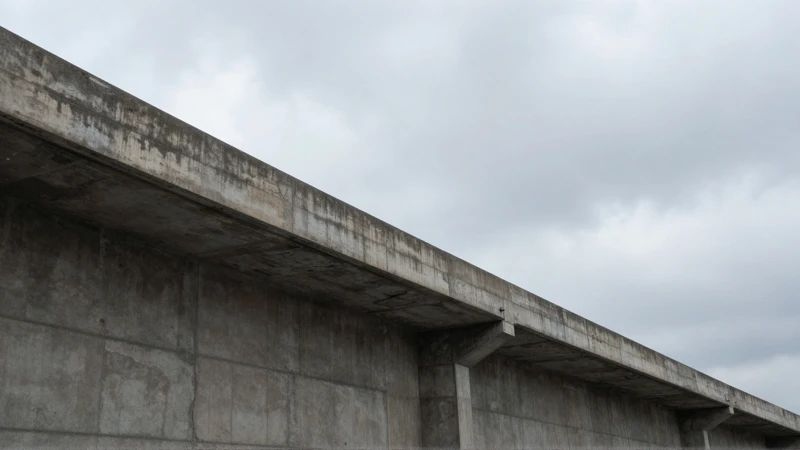 Metro elevado, cielo nublado, realismo crudo