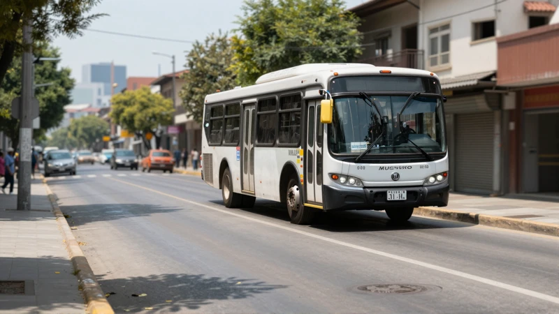 Metrobus en Tepeyac, día soleado