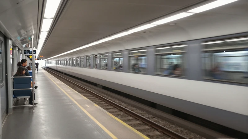 Plataforma de metro, luz natural, realismo