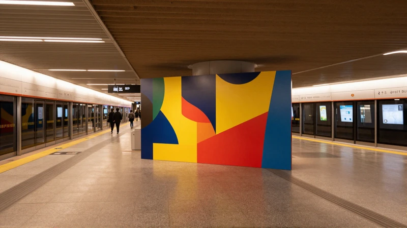 Luz cálida resalta arte y arquitectura