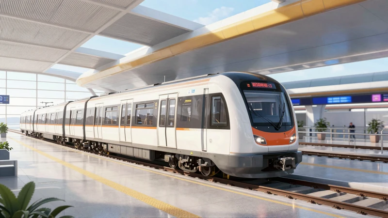 Arquitectura futurista, luz y color vibrantes