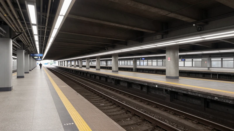 Arquitectura realista en estación elevada