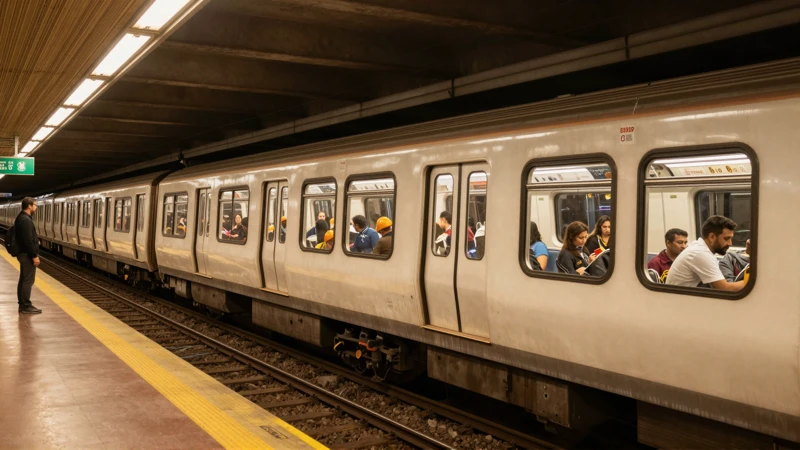 El metro traslada personas y mercancías