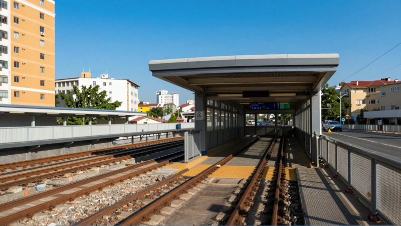 Estación de metro bajo vías urbanas