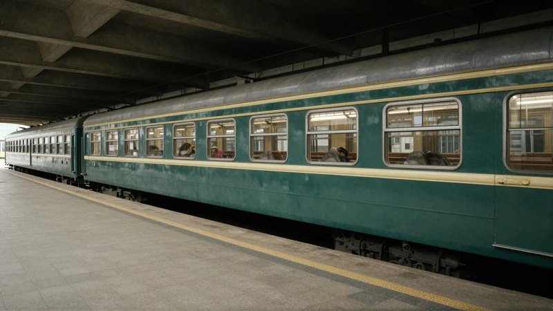 Tren antiguo, arquitectura, luz suave, documental