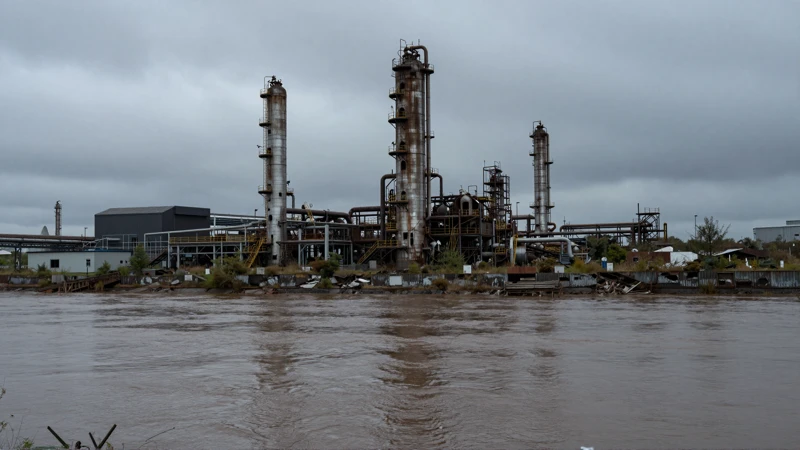 Decadencia industrial sombría y realista