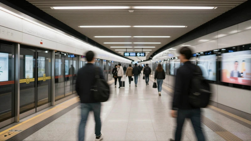 Estación de metro, ambiente urbano difuso