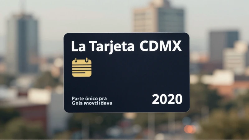 Tarjeta CDMX: movilidad integrada en la ciudad